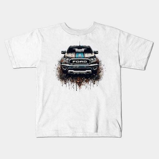 Ford Ranger Kids T-Shirt by Vehicles-Art